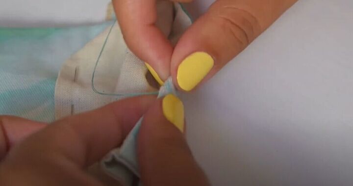 learn how to sew an adorable mini pouch for face masks, Sew the inner edge