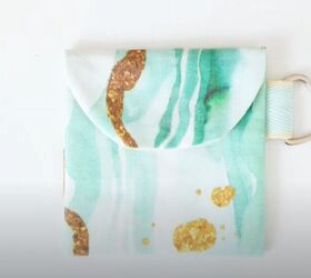 learn how to sew an adorable mini pouch for face masks, How to sew a pouch with a button