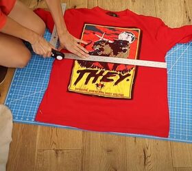 learn how to do 5 epic t shirt upcycles, Cut at your marking