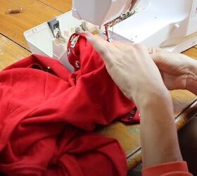learn how to do 5 epic t shirt upcycles, Sew on the tape
