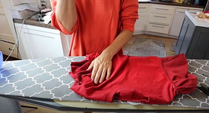 learn how to do 5 epic t shirt upcycles, Line up the shoulder seams