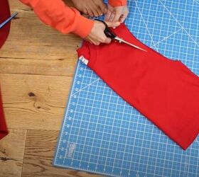 learn how to do 5 epic t shirt upcycles, Cut the extra sleeve off