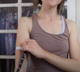 learn how to diy a fun and easy sweater, Measure your bicep