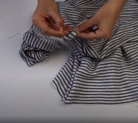 learn how to diy a fun and easy sweater, Hem the raw edges
