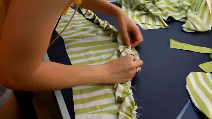 see how i turned regular curtains into a cute and fashionable dress, Dress with ruffles