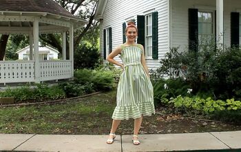 See How I Turned Regular Curtains Into a Cute and Fashionable Dress