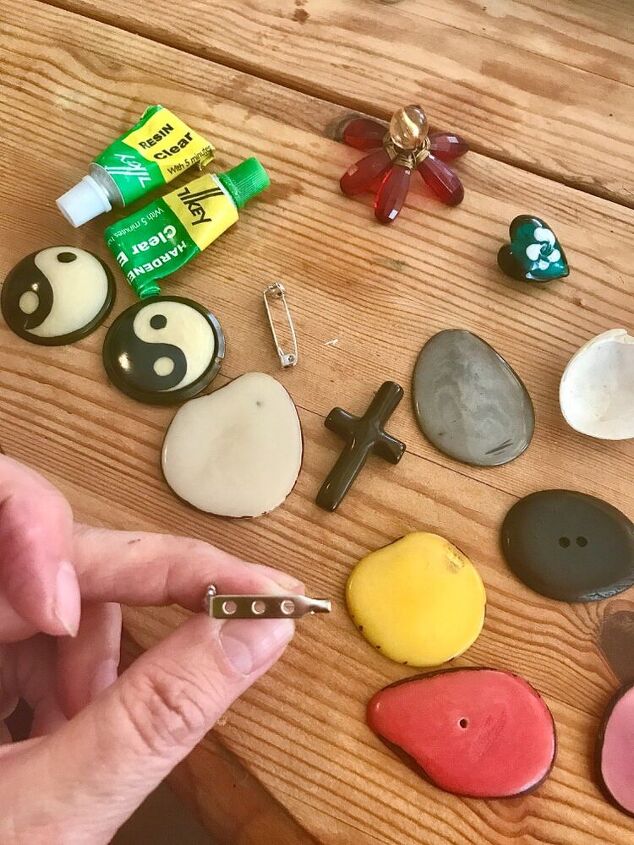 how to make some unique brooches from recycled jewellery, Recycling old jewellery