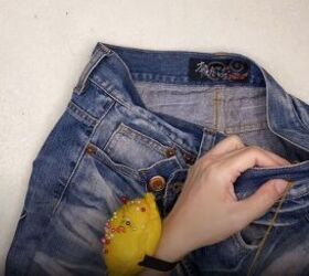 how to make trendy mom jeans out of mens jeans, How to make mom jeans