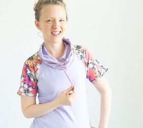 Easy Extra: Add a Drawstring Cowl to a T-shirt