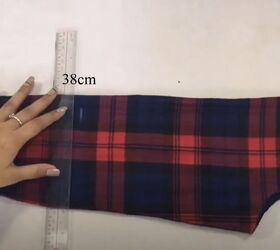 perfect puff sleeve dress upcycle, Measure the sleeve