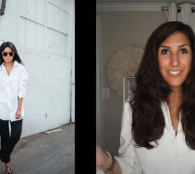 learn the tricks and tips to styling a white button down shirt, How to style a white button down