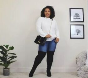 check out these 6 different ways to style a knit sweater, Knit sweater with boots