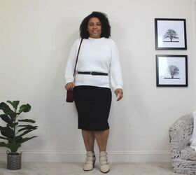 check out these 6 different ways to style a knit sweater, Knit sweater over a dress
