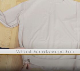 diy a simple and fun sweatshirt, Match the marks