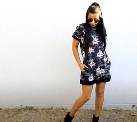 DIY a Classic T-Shirt Dress With Pockets
