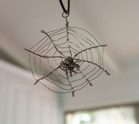 halloween jewellery spider in the web pendant