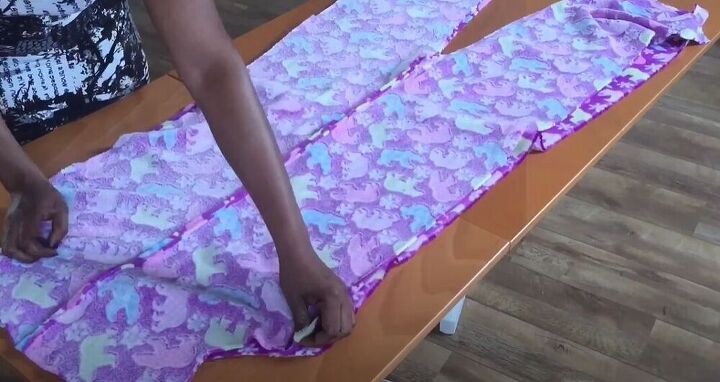 make a comfy and cozy onesie in just a few steps, Sew the front and back together
