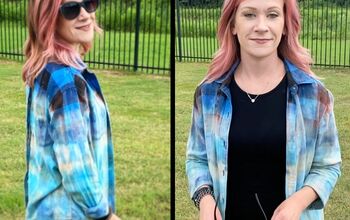 How to Level Up A Bleached Flannel With Tie Dye