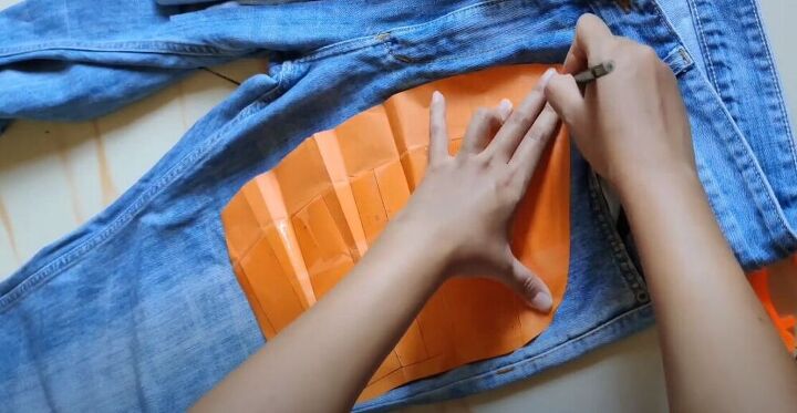 check out this upcycled denim mini bag, Denim upcycle ideas