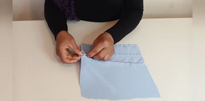 learn the top five stitches every sewer needs to know, How to hand sew a backstitch