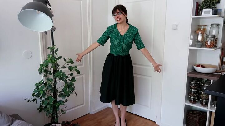 see how i made a retro 1950s dress with this tutorial, Completed 1950s shirtdress