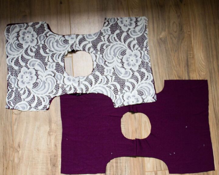 how to sew a lace overlay