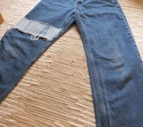 check out how i turned kids pants into awesome patchwork jeans, DIY patchwork jeans