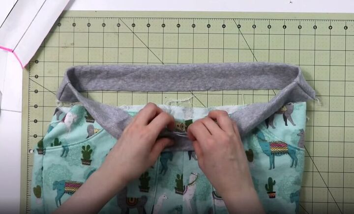 make a comfy pair of pajama pants in no time, Match up the waistband
