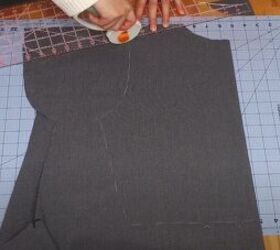 check out how i made my own midi dress, Trace the back piece