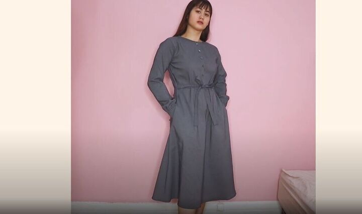check out how i made my own midi dress, How to make a midi dress