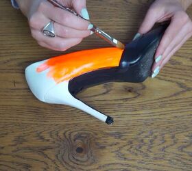 how to turn basic heels to trendy neon
