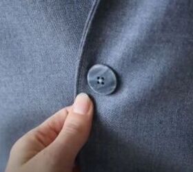 diy an amazing jacket from scratch, Add a button