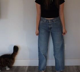 tips and tricks for upcycling your jeans in 10 minutes, Jeans thrift flip
