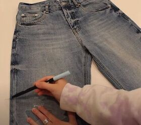 tips and tricks for upcycling your jeans in 10 minutes, DIY Bermuda jean shorts