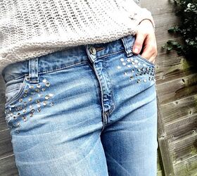Quick Up-cycled Sequin Jeans