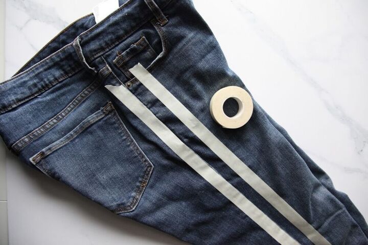 how to make diy stripe jeans video
