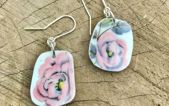 How to Make Earrings From Broken China Dishes