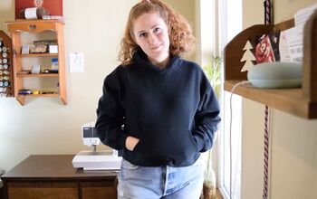 See How I Easily Made My Own Cropped Hoodie With a Pocket