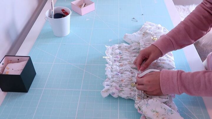 see how i created a midi cottagecore dress out of a vintage bedsheet, Make your own midi dress