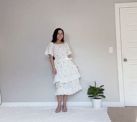 See How I Created a Midi Cottagecore Dress Out of a Vintage Bedsheet