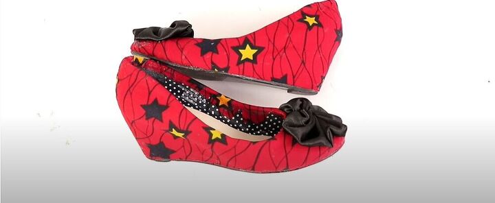diy a gorgeous ankara wedge shoe, How to make Ankara shoes