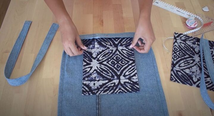 check out this diy denim tote bag, Slide in the pocket