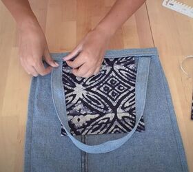 check out this diy denim tote bag, Slide in the strap
