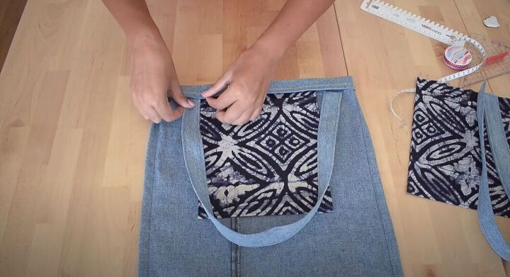 check out this diy denim tote bag, Slide in the strap
