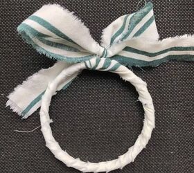 how to upcycle scrap fabric into wrapped bangles