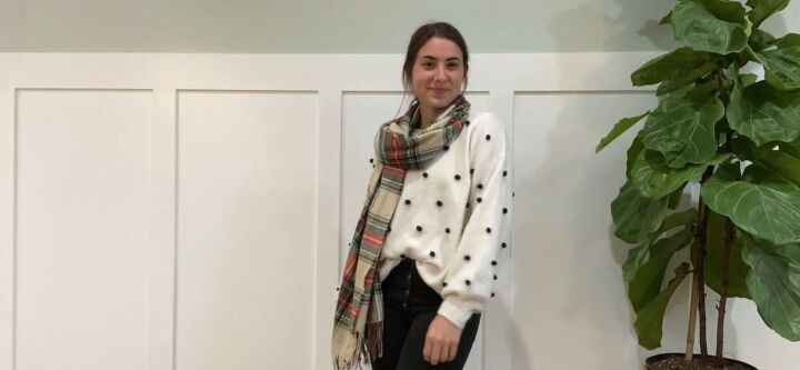learn to make and style a blanket scarf, Blanket scarf style