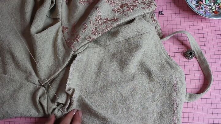 check out how i made a gorgeous linen dress with embroidery, Make your own linen dress
