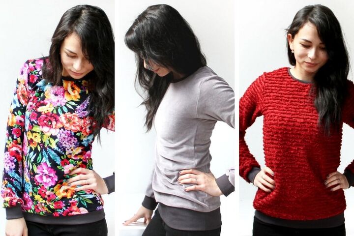 the pattern for a simple women s sweatshirt basic