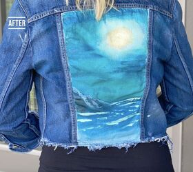 How to Customize A Thrifted Denim Jacket With NO Painting Experience
