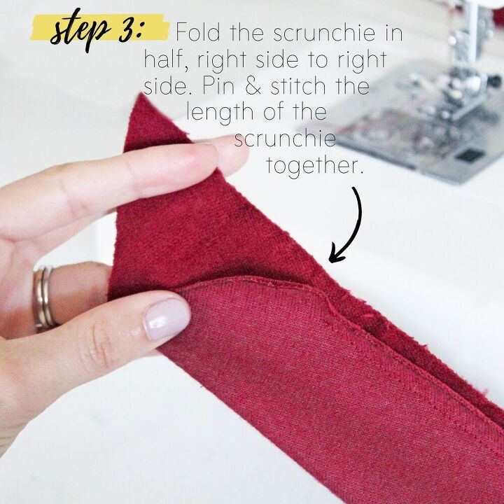 how to make a scrunchie diy sewing tutorial
